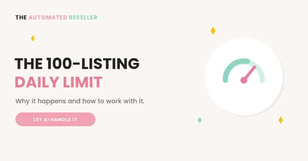 100 listing daily limit gauge illustration